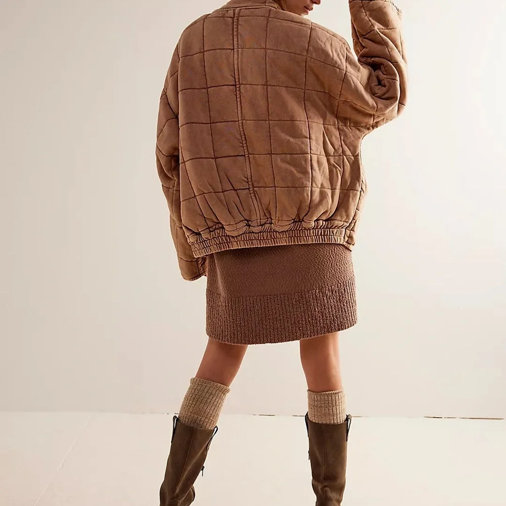Dolman Quilted Knit Jacket free people